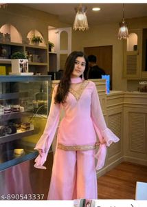 Elegant Pink Kurta Set with Dupatta