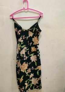 Floral Slit Midi Dress