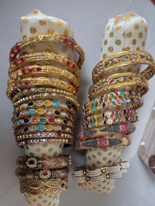 set of 10 Assorted Indian Bangles