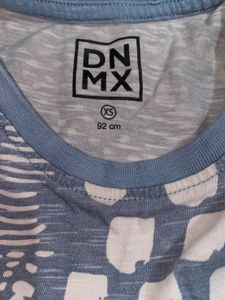 Light Blue Graphic Print T-Shirt