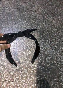 Black Polka Dot Headband