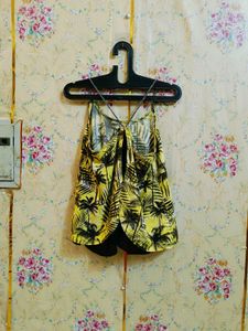 🇳🇿💫🎀Y2K Palm Tree Corset Top