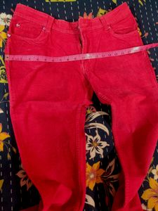 "Electric Fuchsia" coloured Corduroy Pants