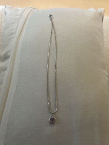 Delicate Silver Chain Necklace with Pendant