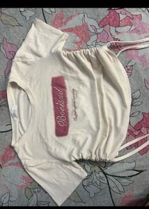 Cute White Cropped Top