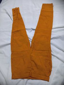 Orange Cigarette Pants