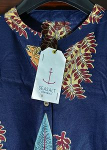 Navy Blue Printed Kurta with Palazzo Set