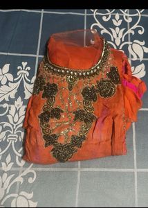 Embroidered Black Kurta Set