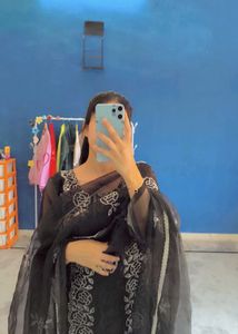 amazing black lover full work suits sets duppta