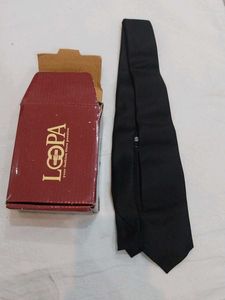 Classic Black Silk Tie by LOPA