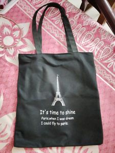 40.Paris Eiffel Tower canvas Tote Bag