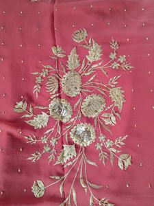 With Blouse Saree And Used