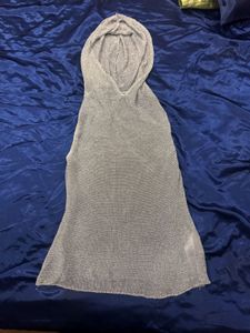 ZARA TOP (NEVER WORN)Mesh details Sky blue