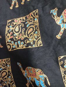 black printed short kurti for women