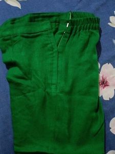 Emerald Green Embroidered Kurta Set for winter