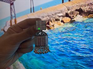 Mirror Mosaic Jhumka Earrings