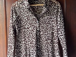 Animal Print Georgette Shirt