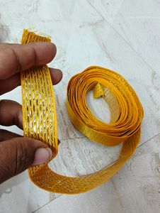 New Beautiful Yellow Lace For Saree