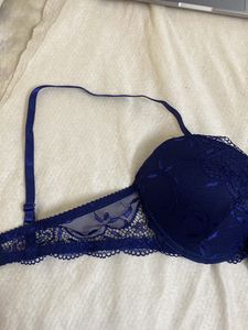 Blue Lace Bikni Lingerie Set Size 36
