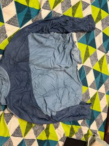 Two-Tone Short Denim shirt/jacke