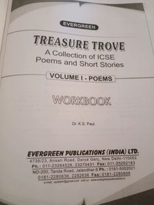 Treasure Trove Workbook (Poem)