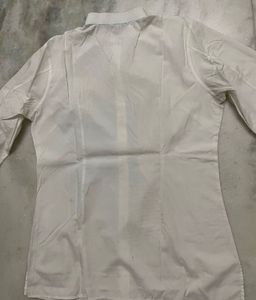 Classic White Band Collar Shirt