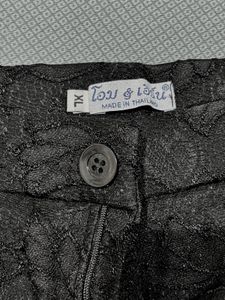 Black Lace Capri Pants