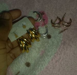 Hoop Earring Bundle - Gold & Silver