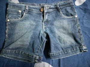 Blue Denim Shorts