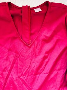 maroon jumpsuit