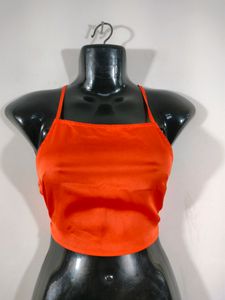 Orange Casual Top (Women's)