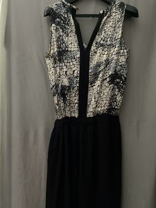 Madame Pattern Soft Elegant Long Jumpsuit