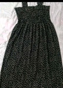 Chic Black &amp; White Polka Dot Dress