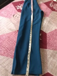 Stylish Teal Wide-Leg Trousers
