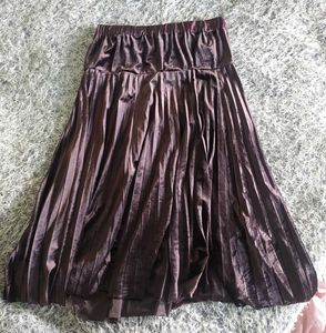 Pleated Midi Skirt