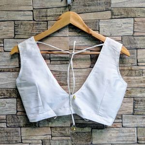 Embroidered V-Neck Blouse fix price