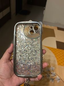 Iphone 13/14 Sparkly Hello Kitty Phone Case