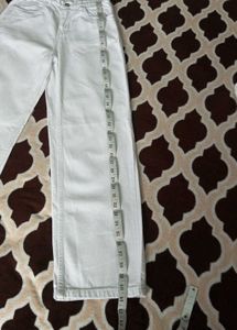Stylish White Wide Leg Jeans