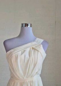 Elegant One-Shoulde butter yellow still deal