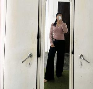 Pink Knitted Wrap Top