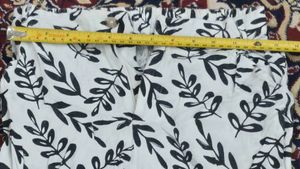 2set of pants Black Leaf Print and Geometric pant