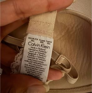 Calvin Klein Lace Trim Padded Bra
