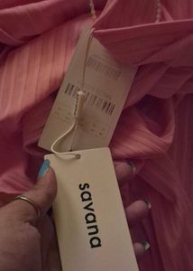 Pink Ribbed dress