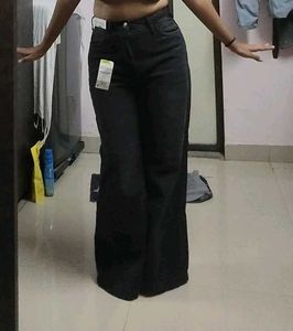 Zudio Black Wide Leg Jeans  sale 🎉🎉🥳
