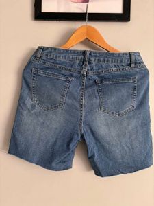 Distressed Denim Shorts