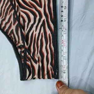 ♥️ Sheer Zebra Print Bikini Briefs