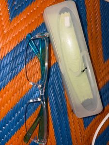 Stylish Blue Eyeglasses with Case