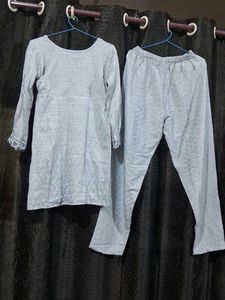 Elegant Grey Kurta Pant Set