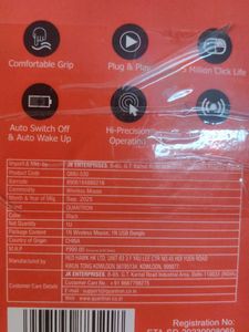 Quantron Wireless Mouse new with tag