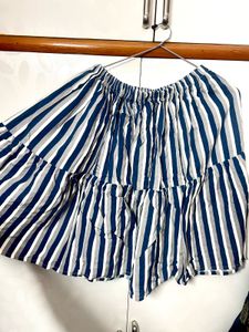 Striped blue co ord set